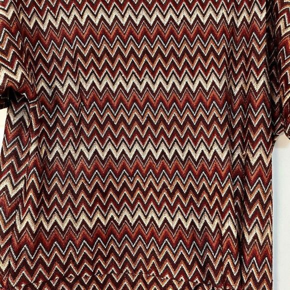 Worthington Petite Medium Chevron Tie Bottom Blouse - Picture 3 of 12